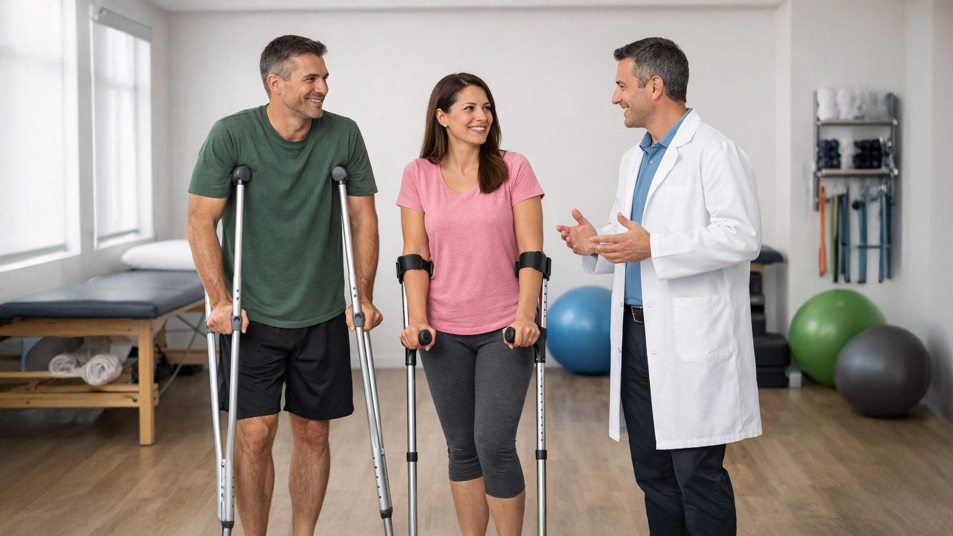 ¿Cómo saber si necesitas muletas axilares o canadienses?