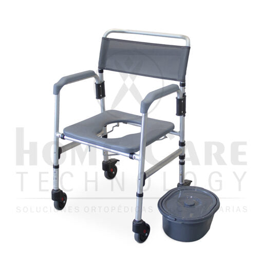 Silla sanitaria y ducha en aluminio AP1