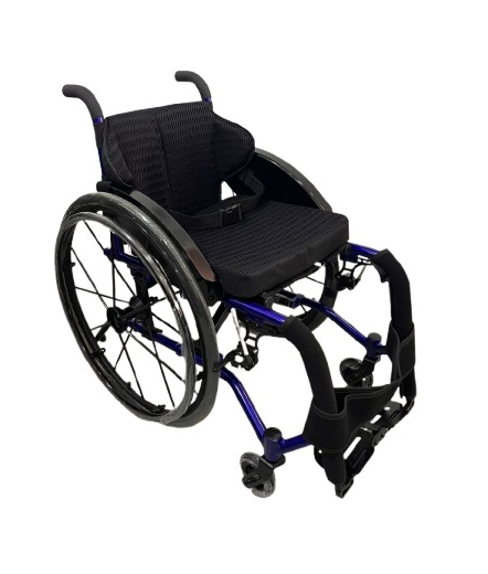 Silla de ruedas deportiva azul FS723 Imagen principal del producto