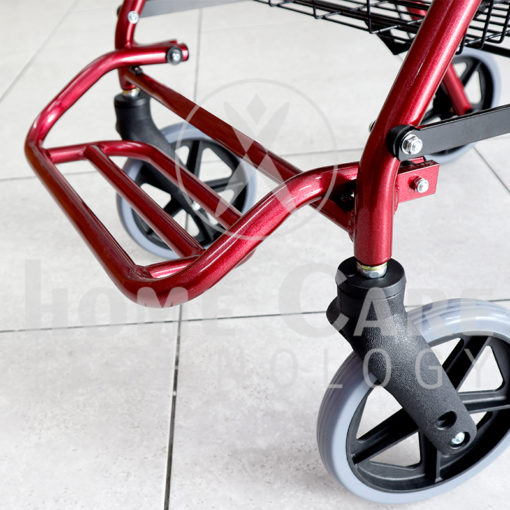 Caminador de lujo vinotinto con piecero FT412 Imagen secundaria del producto