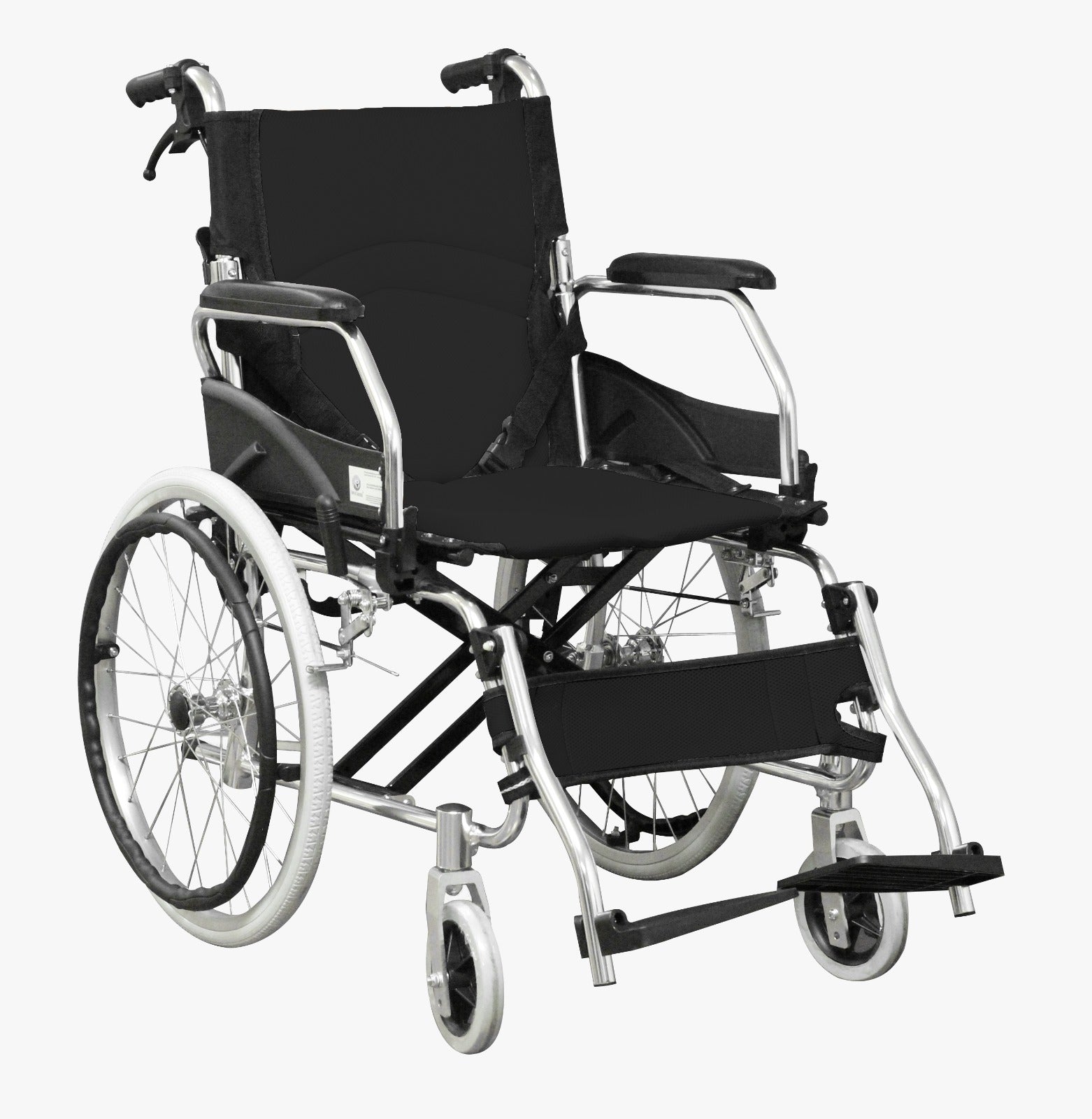 Silla de ruedas de transporte en aluminio FT665 Imagen secundaria del producto