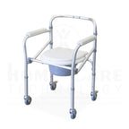 Silla sanitaria con ruedas en aluminio FT701