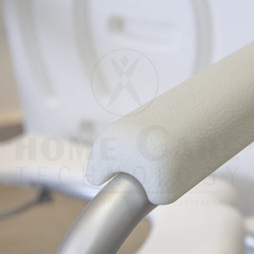 Silla sanitaria con ruedas en aluminio FT701