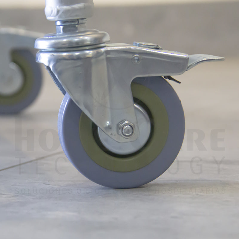 Silla sanitaria con ruedas en aluminio FT701