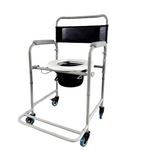 Silla sanitaria en acero con espaldar HC601