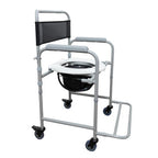 Silla sanitaria en acero con espaldar HC601