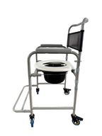 Silla sanitaria en acero con espaldar HC601