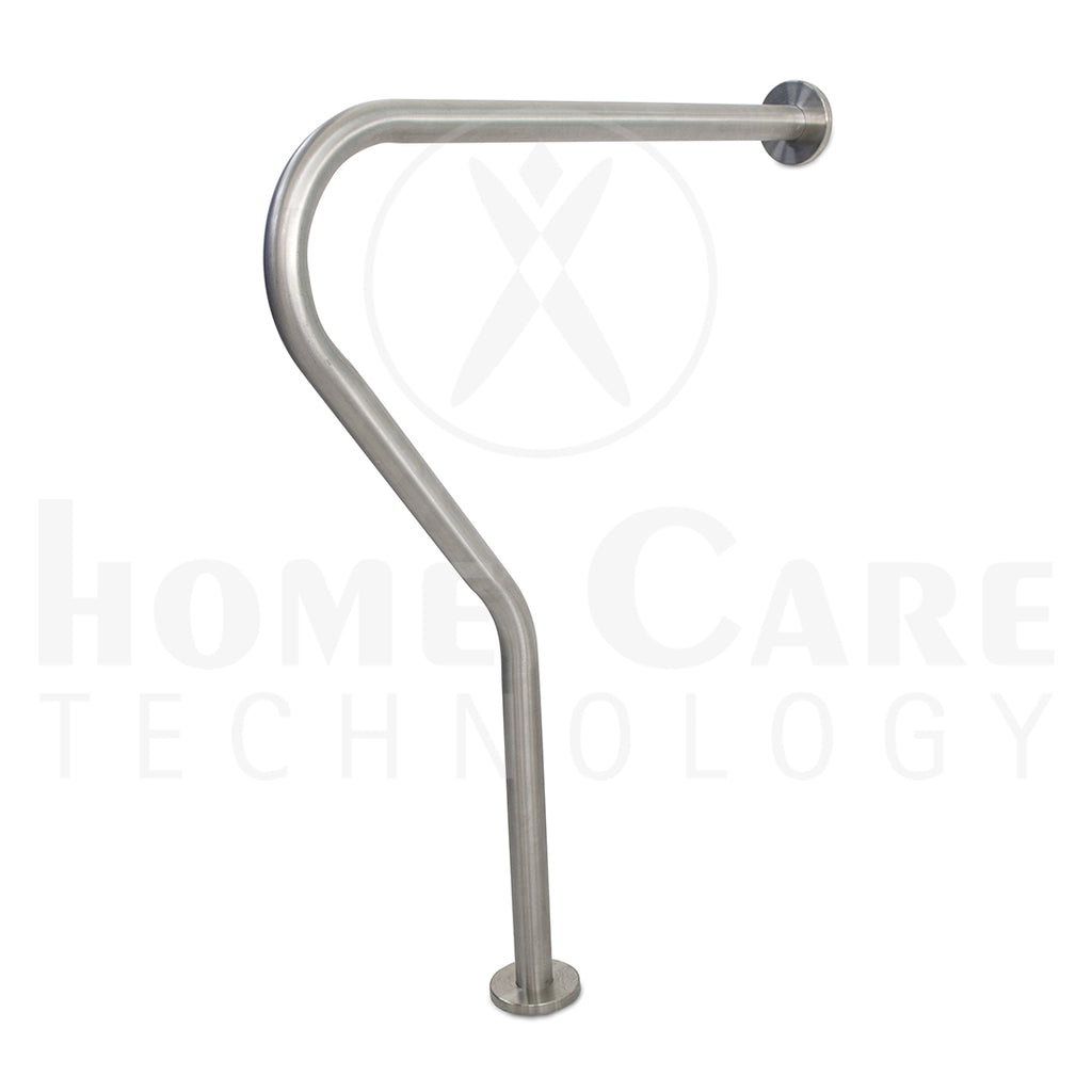 Pasamanos curvo piso pared