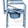 SILLA SANITARIA EN ACERO PLEGABLE SIN RUEDAS - Imagen 3