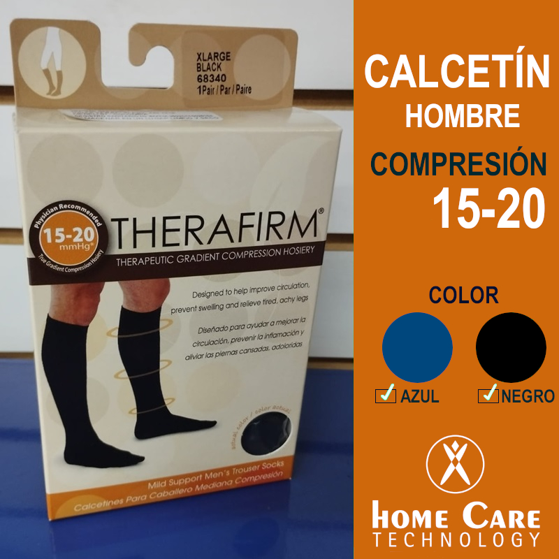 CALCETÍN HOMBRE COMPRESIÓN 15-20 - Home Care Technology