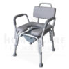 SILLA SANITARIA EN ALUMINIO CON ASIENTO BLANDO FS7992L - Imagen 3