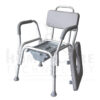 SILLA SANITARIA EN ALUMINIO CON ASIENTO BLANDO FS7992L - Imagen 2