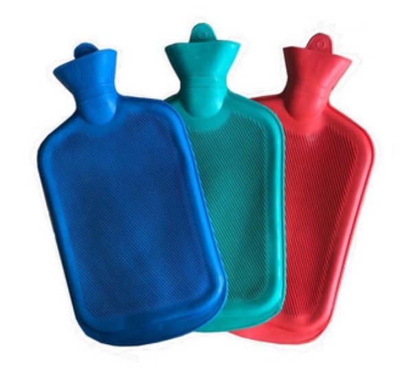 Bolsa de agua caliente con tapa, 2l grandes bolsas de agua caliente para  las manos, bolsa de agua caliente gris y esponjosa con cubierta de  cremallera fácil de tomar