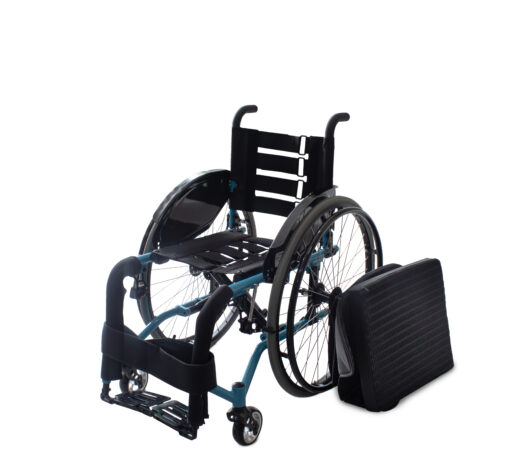 SILLA DE RUEDAS DEPORTIVA AZUL FS723 - Imagen 2