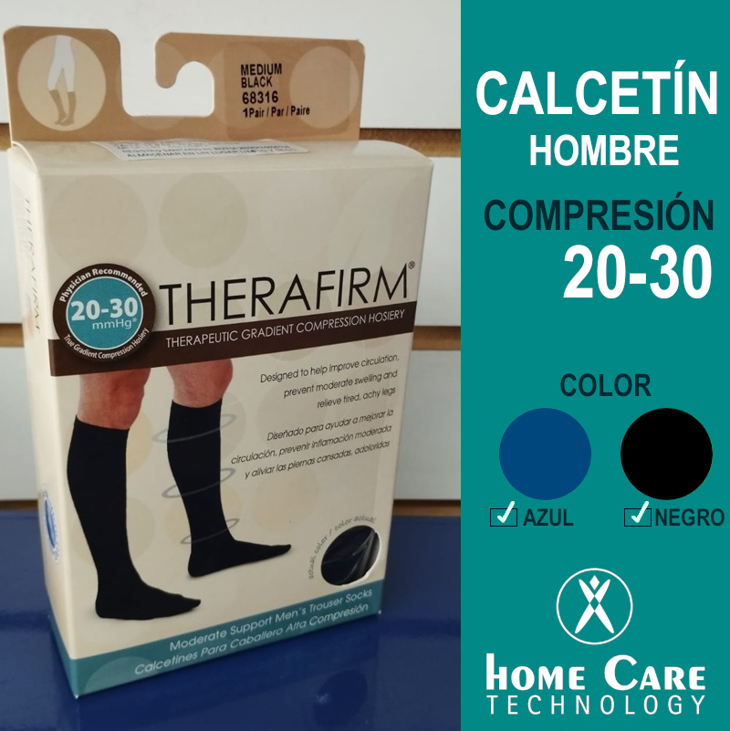 CALCETÍN HOMBRE COMPRESIÓN 15-20 - Home Care Technology